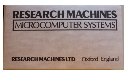 Research Machines Cardboard Box